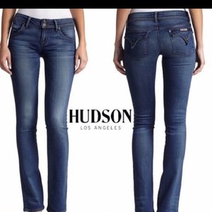 NEW HUDSON BLAKE SLIM STRAIGHT JEANS WHITE  31